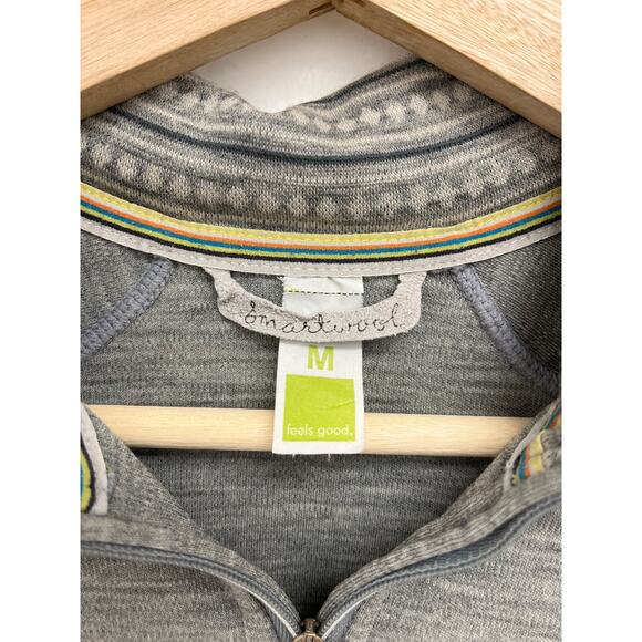 Smartwool Thermal Merino Wool Half-Zip Base Layer Thumbholes Hiking Outdoors Med - Picture 5 of 13